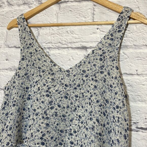 Garage Floral Layered Crop Top Size Extra Small - Picture 2 of 9